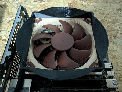 Fan Duct for Asrock Deskmini X600 with Noctua NH-L9a-AM5
