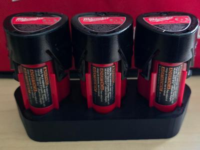 Milwaukee M12 Battery Cap 3 Slots