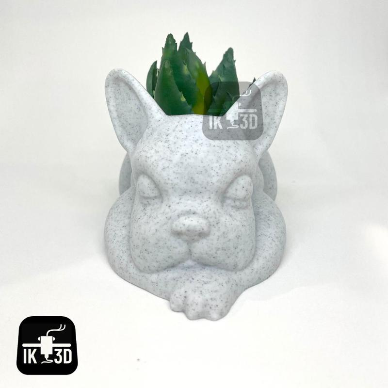 Sleepy French Bulldog Succulent Planter / No Supports