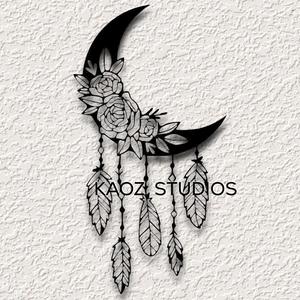 moon wall art dream catcher wall decor dreamcatcher decoration cosmos space