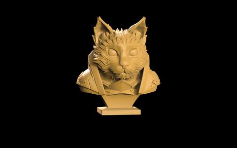 Cat bust