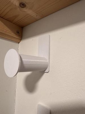 Wall mounted wire cable reel holder