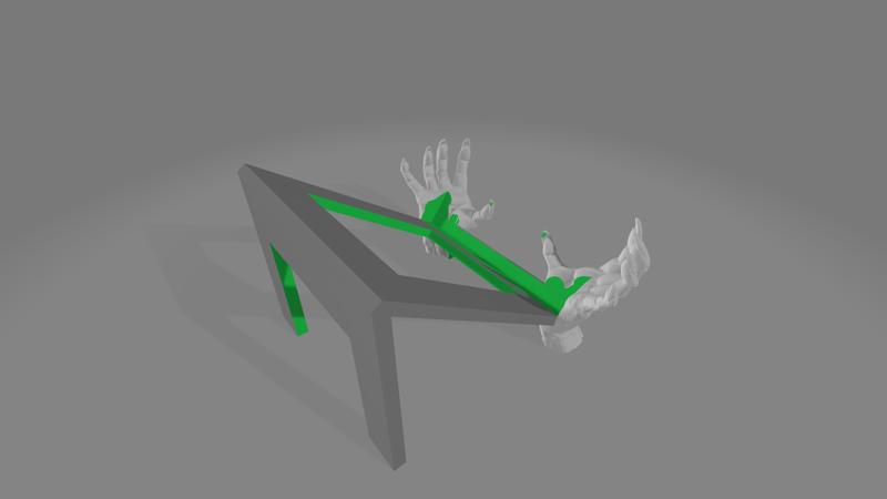 Demon hand bookholder