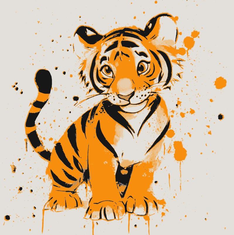 Cute tiger ( hueforge) 