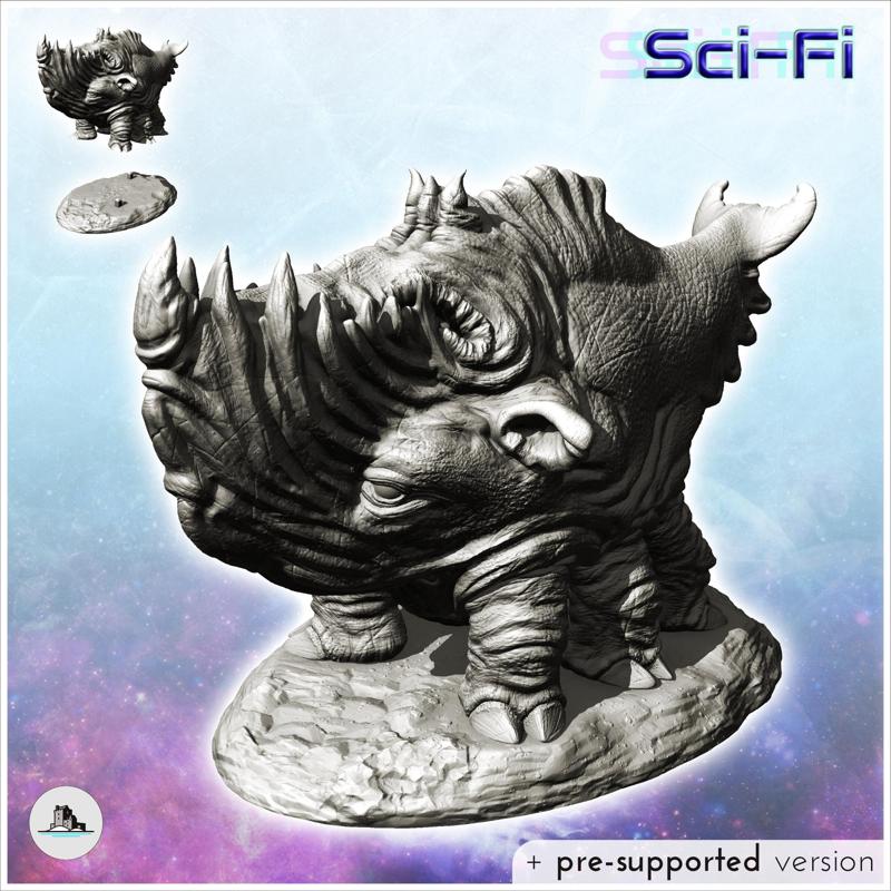 Alien whale creature on four legs (20) - SF SciFi wars future apocalypse post-apo wargaming wargame