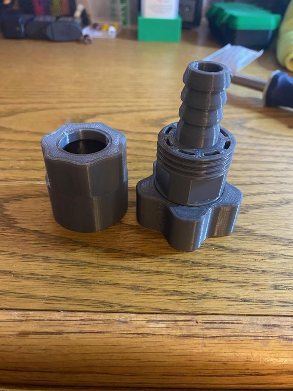 PIP Print in Place female garden hose end repair