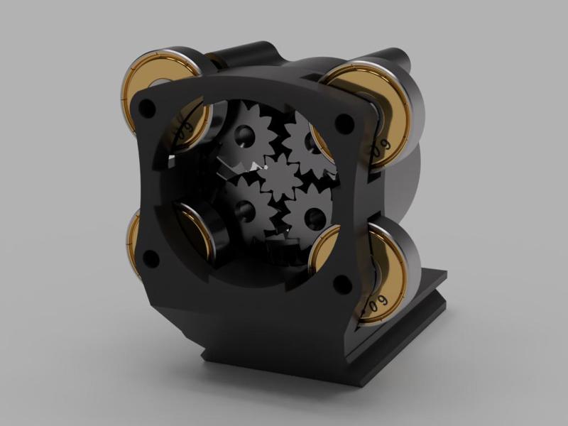 Astro photography 608 Bearing Adapter with Electornics box (Nato Rail)