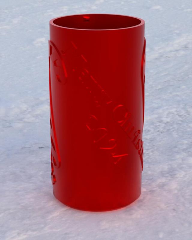 Candy Cane Embossed Russian Doll Puzzle Box