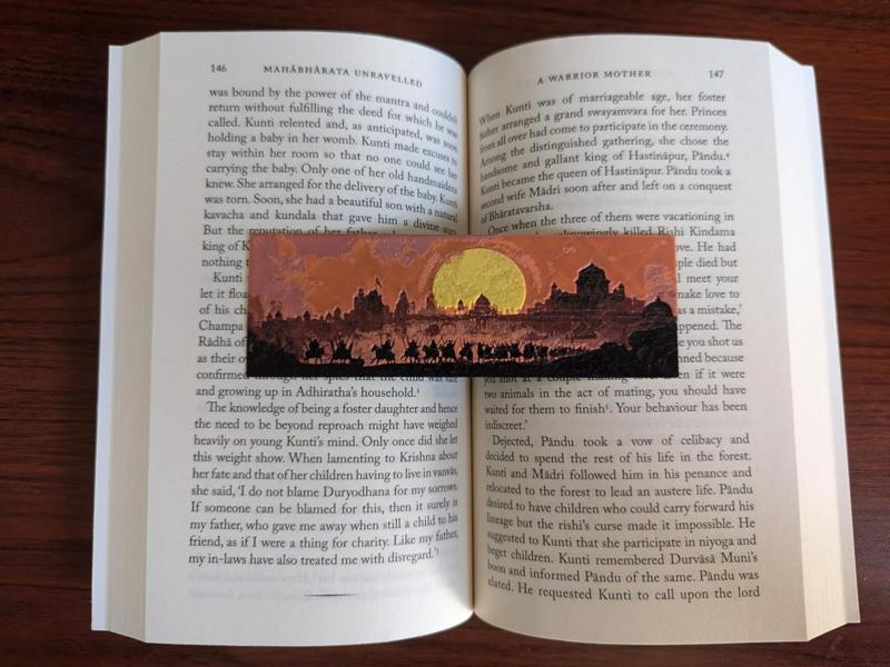 Bookmark of Medieval Indian Army Marching