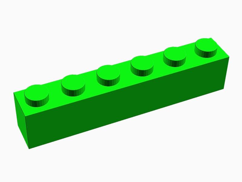 Lego Brick 6x1