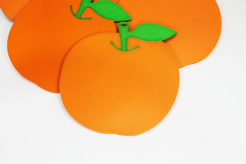 Orange coaster