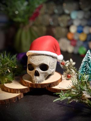 Santa Skull ornament and decor