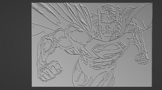 SUperman 3d print tile