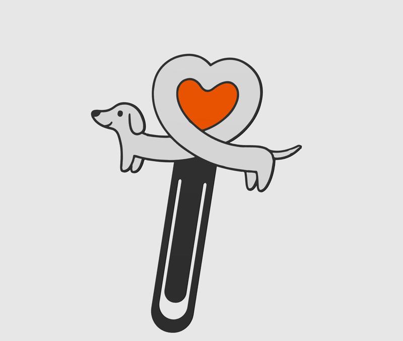 BookMark Dog Dachshund Puppy Cute Kawaii