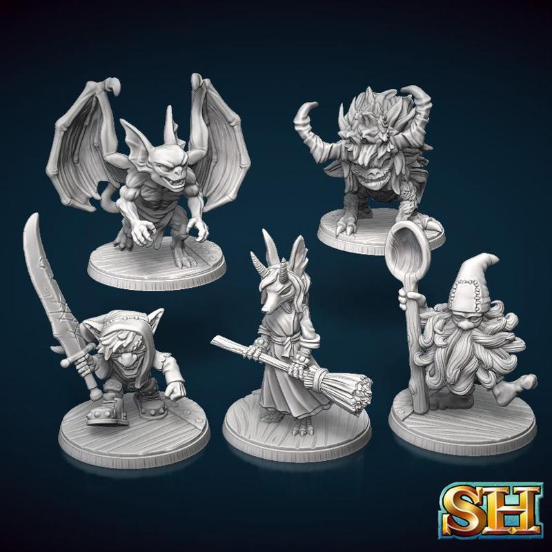 Demon and Spirit Familiar Miniatures Set