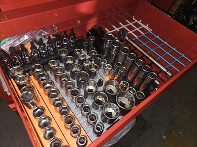 TrackTwist socket holder 1/2 inch and 3/8 inch drive SAE METRIC gridfinity V2