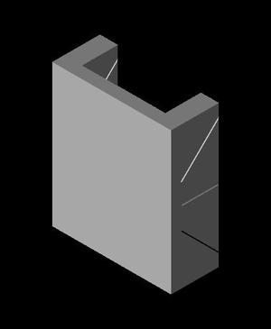 Cross cut mitre box