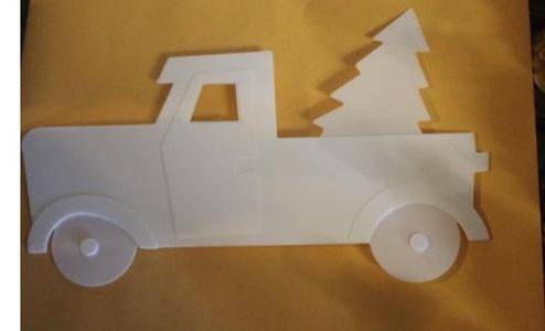 Old Fashion Truck with Christmas Tree