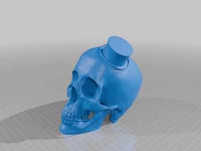 skull with hat