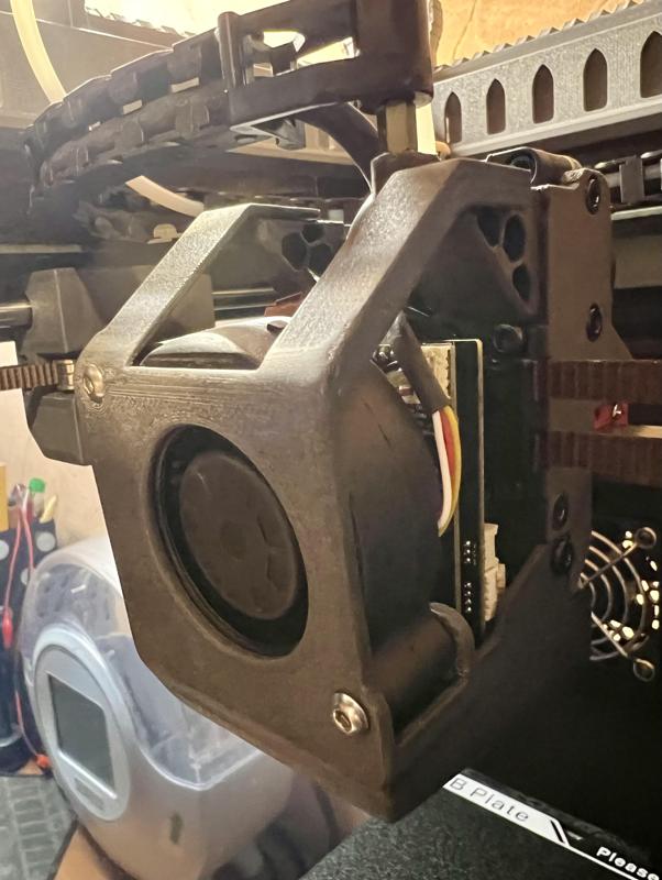 Creality K1/K1C Toolhead Cover/Shroud 5015 fan