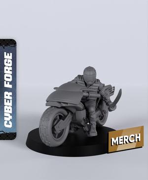 Ginji Kawasaki Bike - With Free Cyberpunk  - Sci-Fi Gift Ideas for RPG and Wargamers