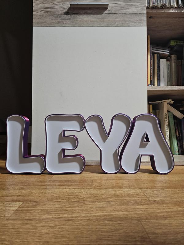 Namenslampe LEYA, LED