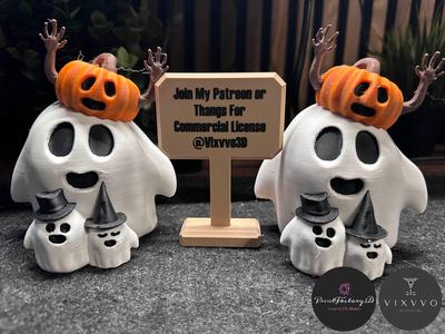 halloween ghost familly