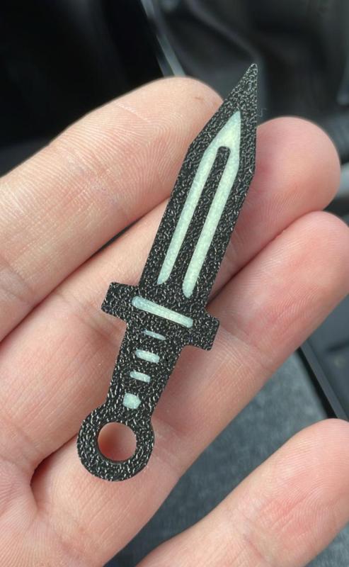 Keychain sword