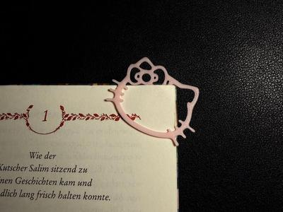 Cute Hello Kitty Bookmark with Heart