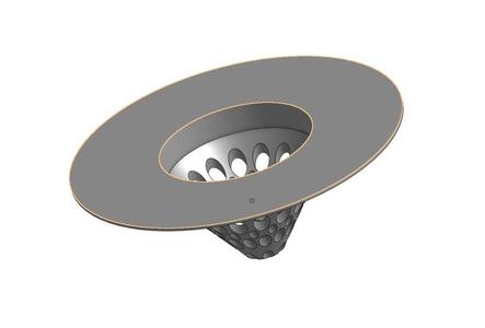 Bathroom sink strainer