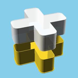 'X' or '+' Symbol, nestable box (v1)