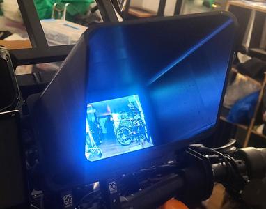 Screen and Camera Visor for Parkvision Bicycle Rear View Camera