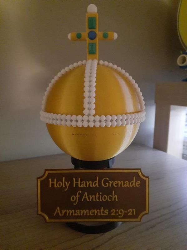 Holy Hand Grenade stand