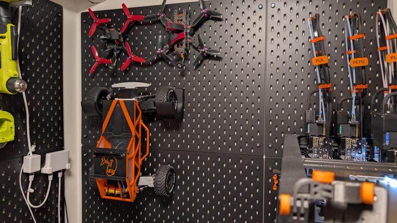 RC Car Holder for IKEA Skådis Pegboard