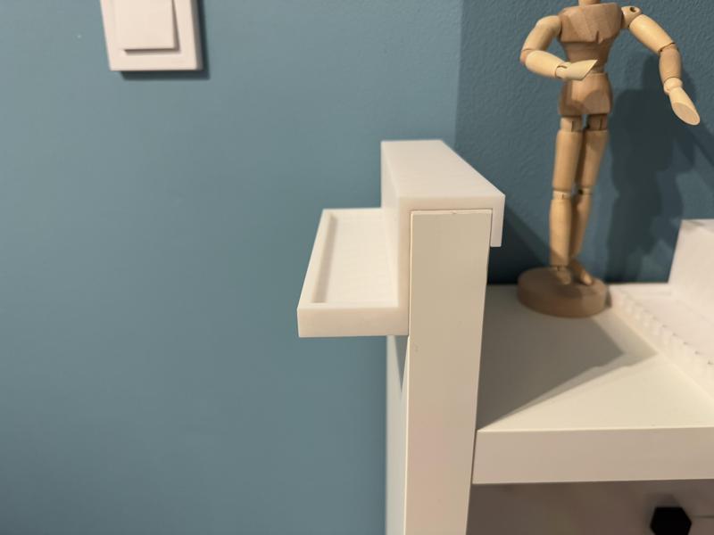 Ikea Micke Extension Side Shelf 150-160mm