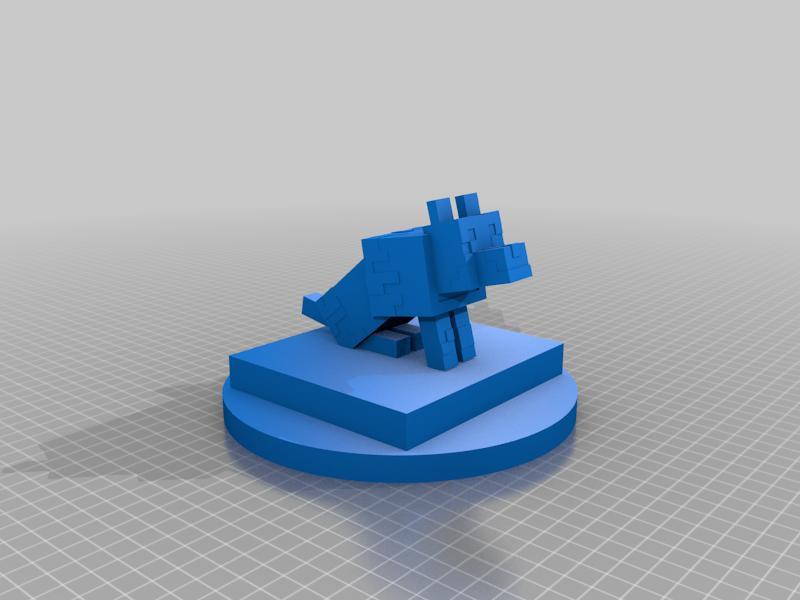 Minecraft Wolf Travel Buddy/Hood Ornament