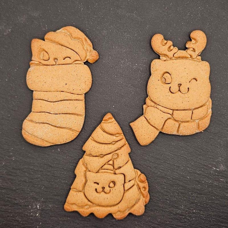 Kitty Christmas Cookie Cutter Set
