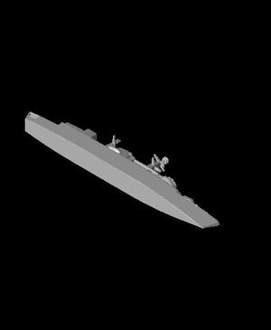 1/1250 Scale HMS Type 22 Frigate.stl