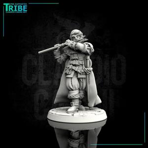 (0073) Male human elf bard with flute
