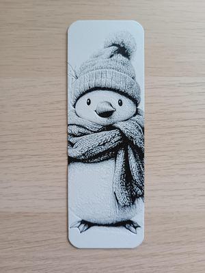 Penguin Snowman Bookmark