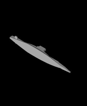 1/350 Scale SS 62 USS O-1 O-Class Coastal Submarine Waterline.stl