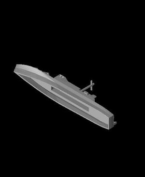 1/350 Scale PG-95 Class Gunboat.stl