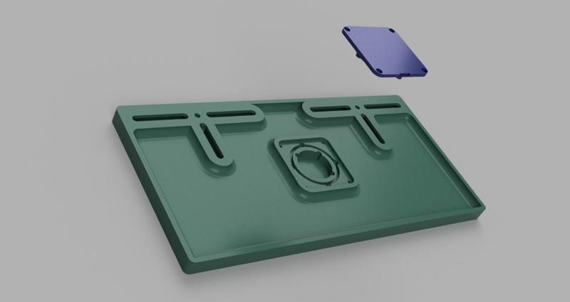 License Plate Mount with AirTag Compartment