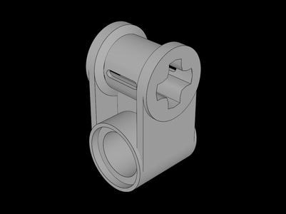Lego Compatible (6536.dat) Technic Cross Block 1 x 2 (Axle/Pin)