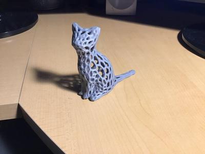 Cat Sitting Voronoi Remix