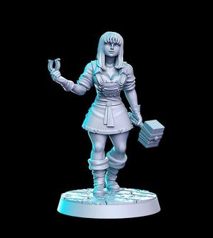 Branda (female blacksmith) - 32mm - DnD