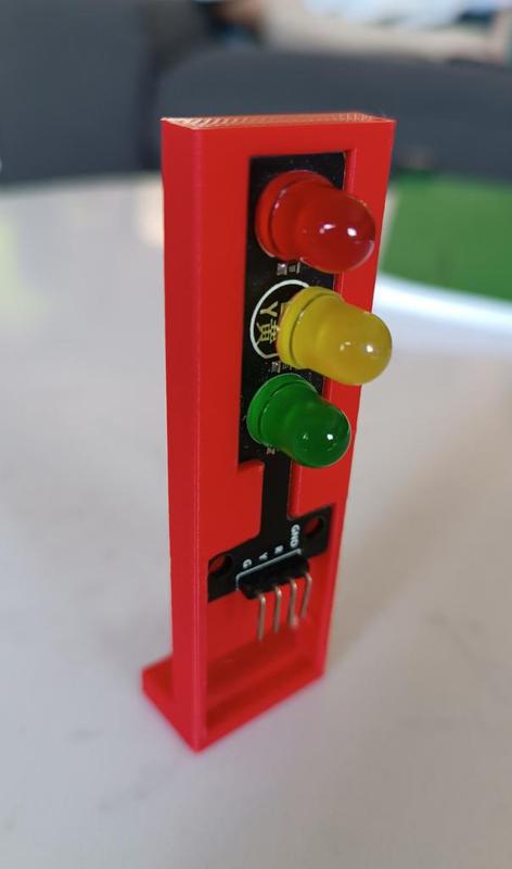 Stand for mini traffic light (Arduino, Microbit, etc)