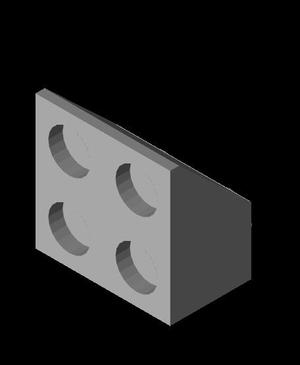 wedge building brick