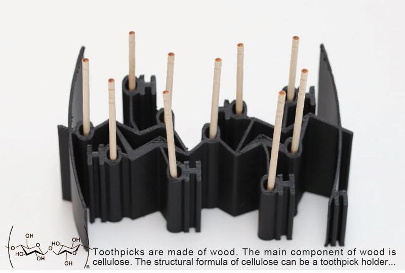 "cellulose" toothpick holder