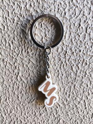 M and S Initials Keychain